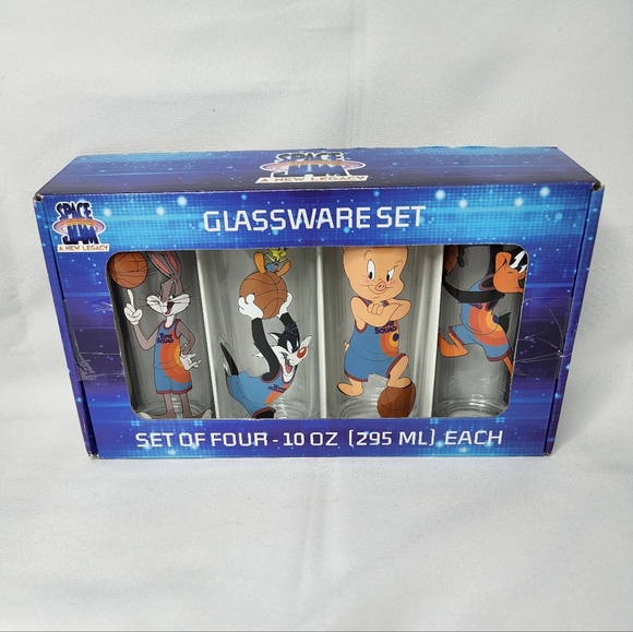 SPACE JAM New Legacy Glassware set for four 10oz each - Picture 3 of 5